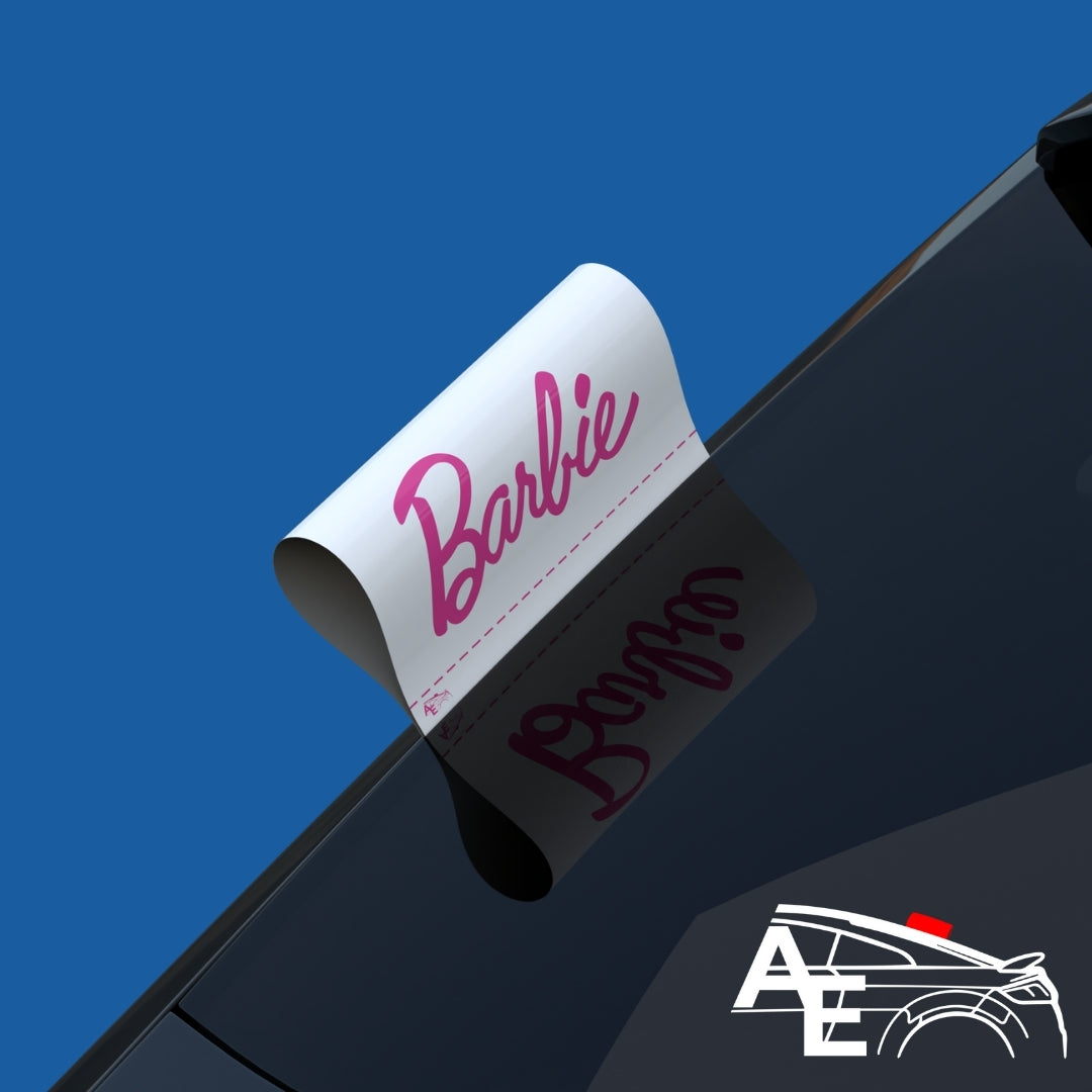 Auto Etiketa Barbie