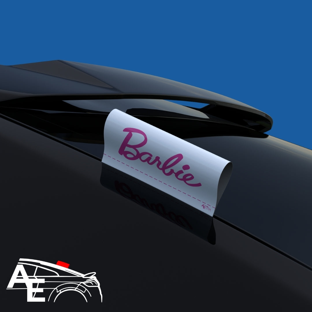 Auto Etiketa Barbie