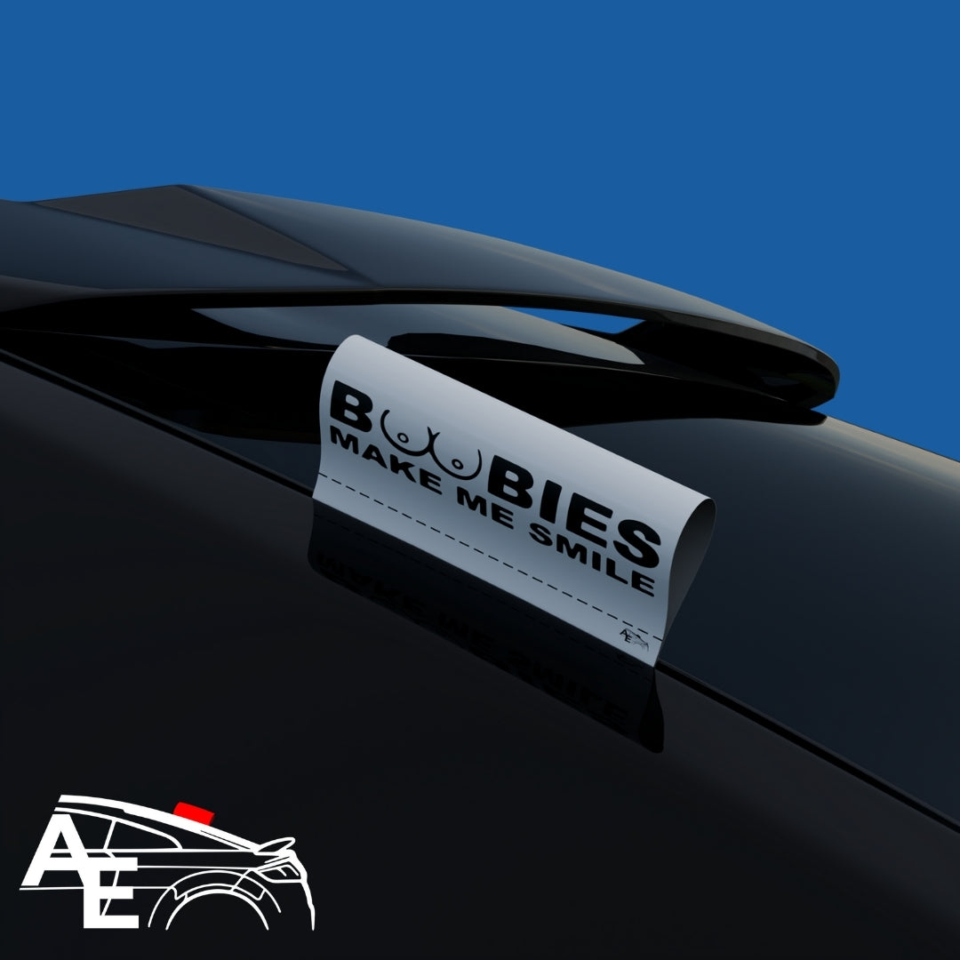 Auto Etiketa Boobies make me smile