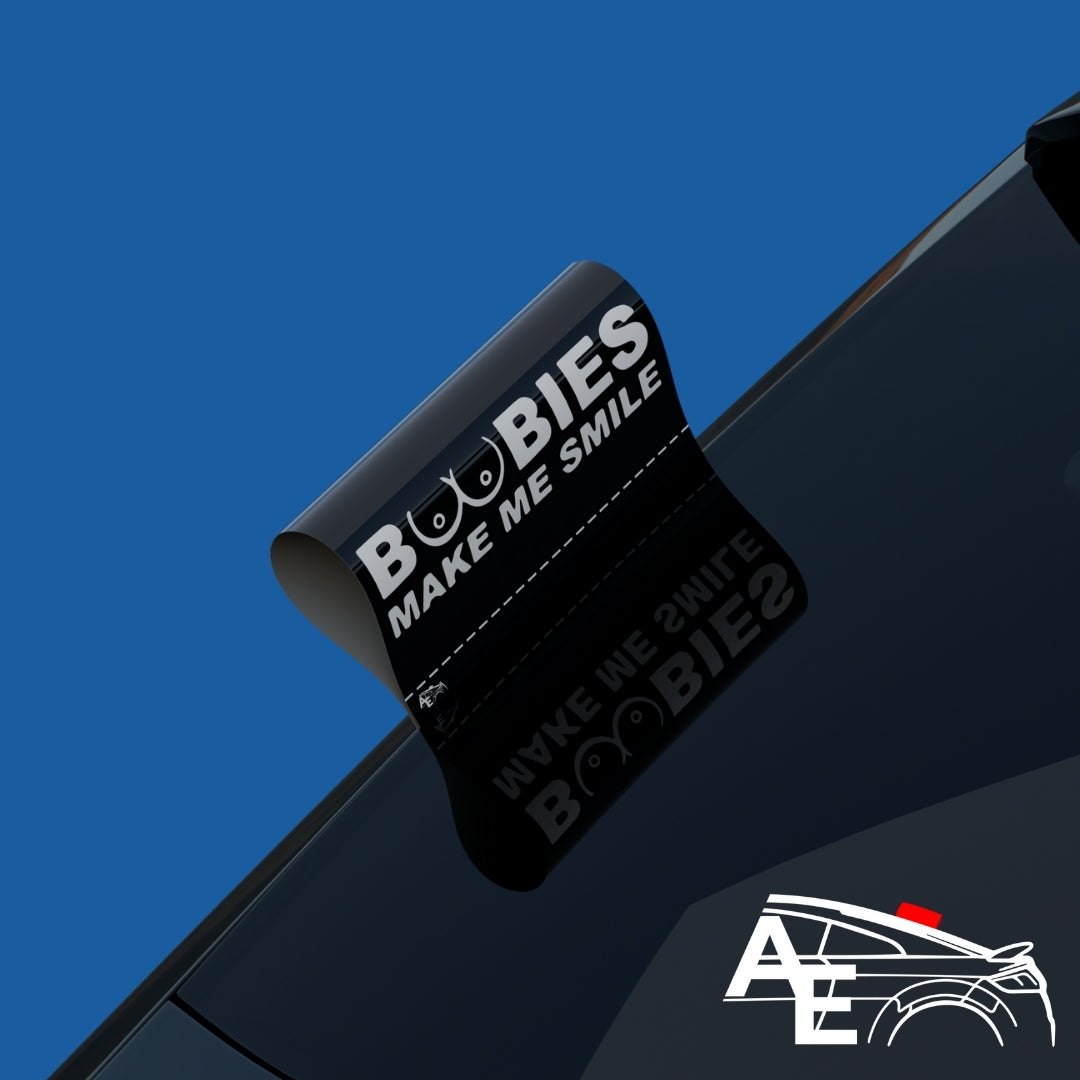 Auto Etiketa Boobies make me smile