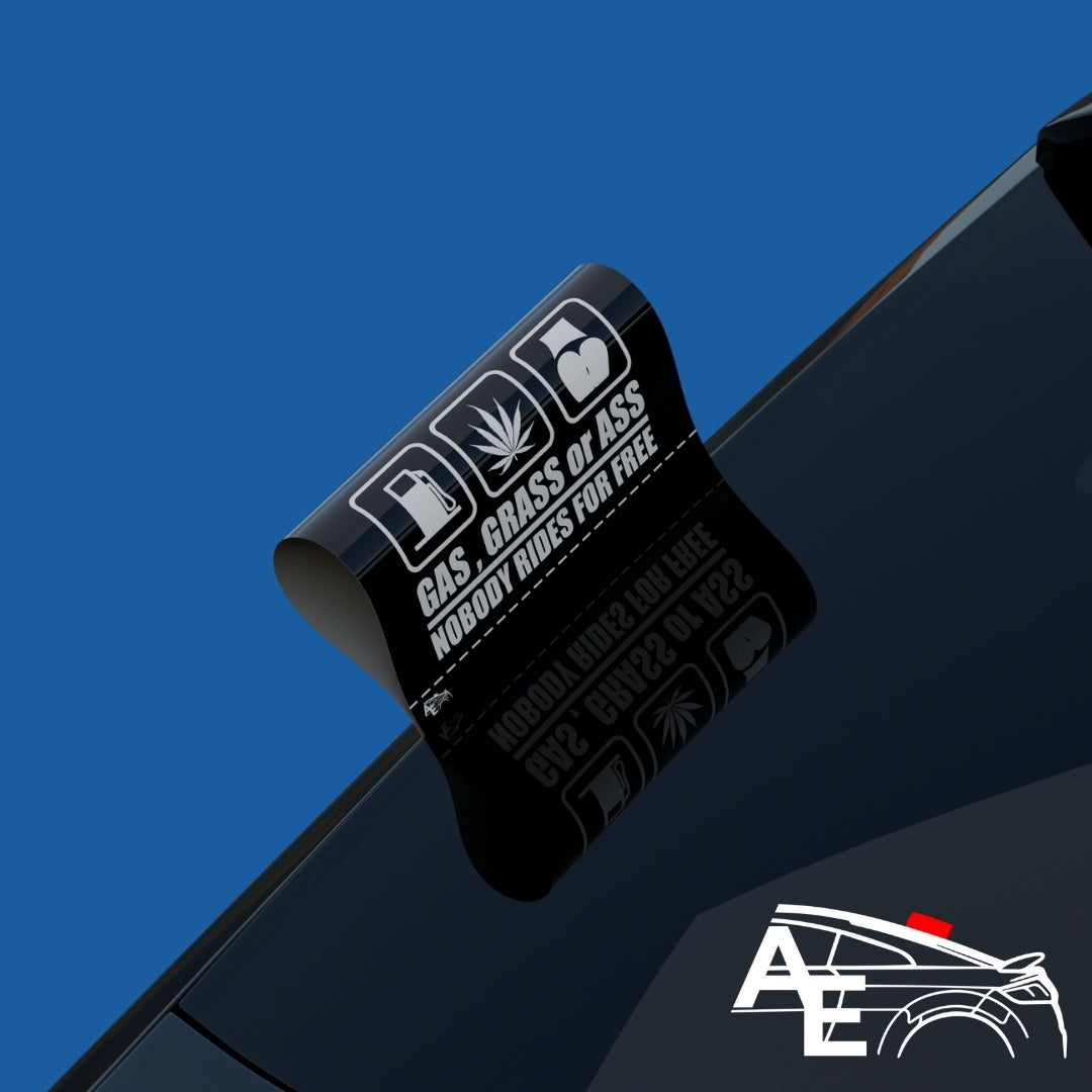 Auto Etiketa Gas - Grass - Ass
