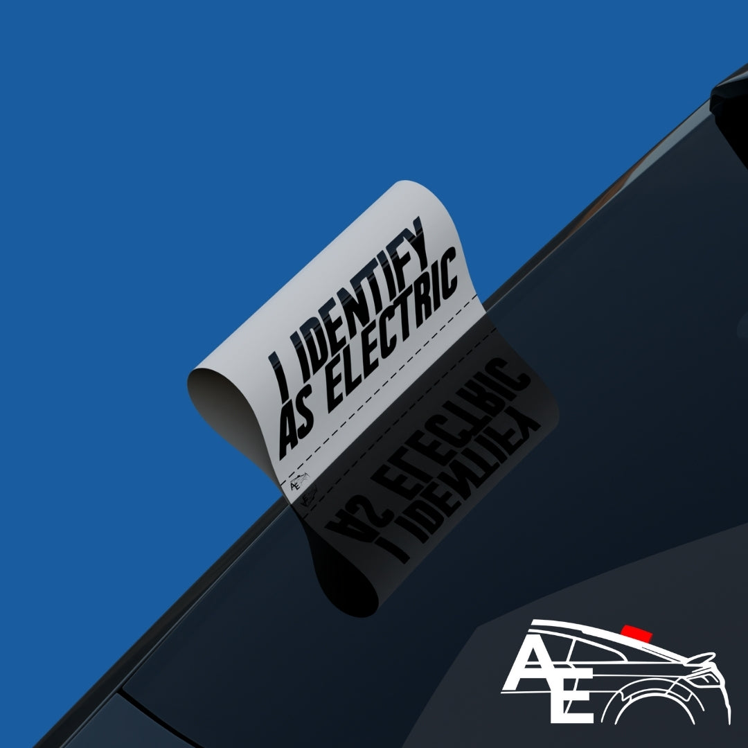 Auto Etiketa I identify as electric