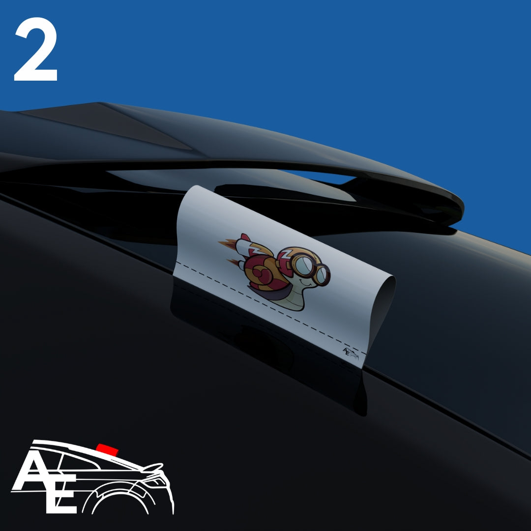 Auto Etiketa Turbo Snail