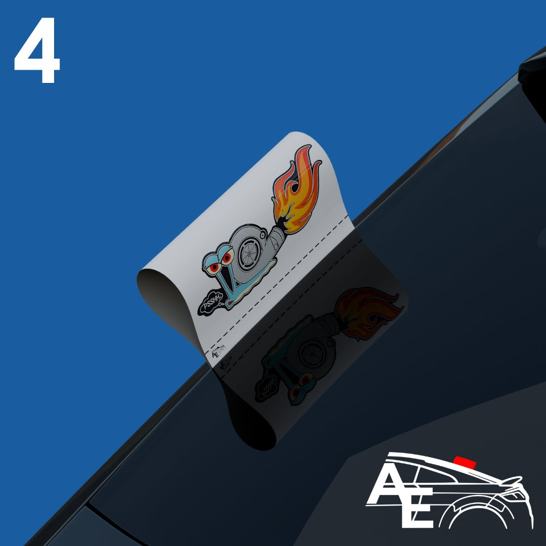 Auto Etiketa Turbo Snail