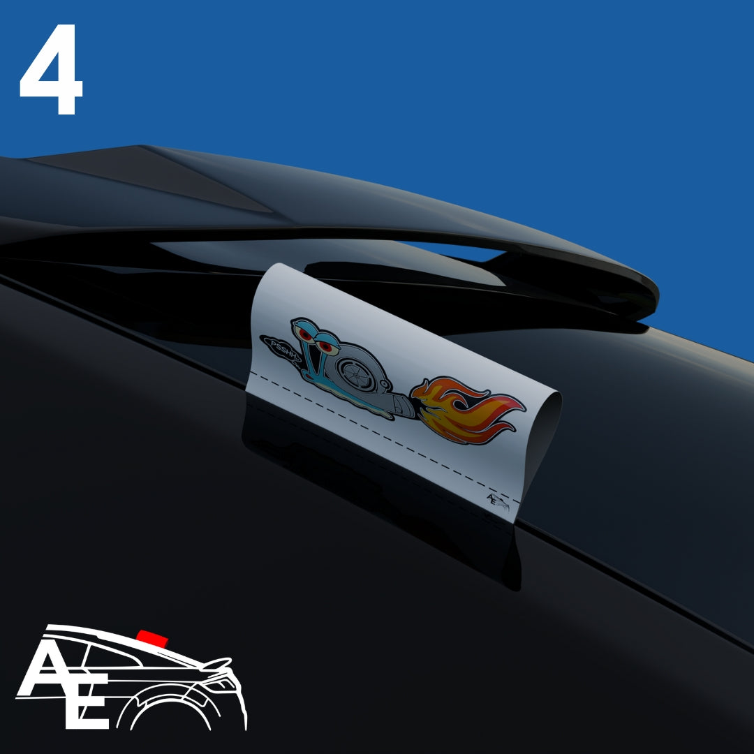 Auto Etiketa Turbo Snail