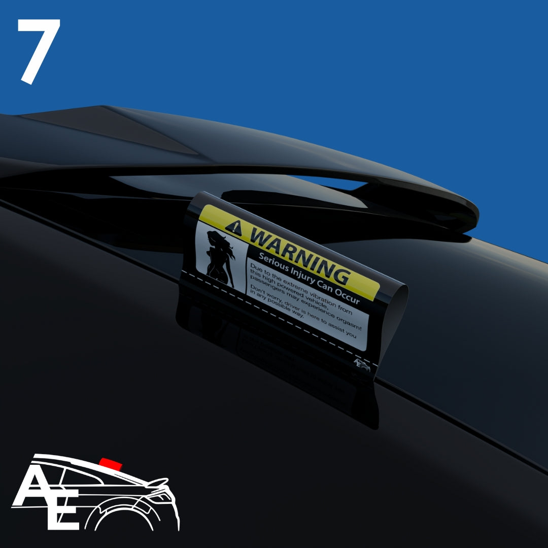 Auto Etiketa Warning