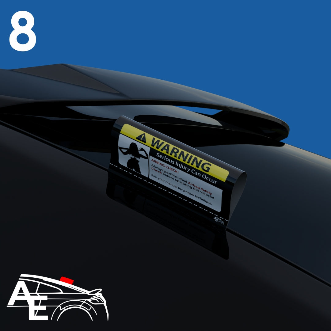 Auto Etiketa Warning