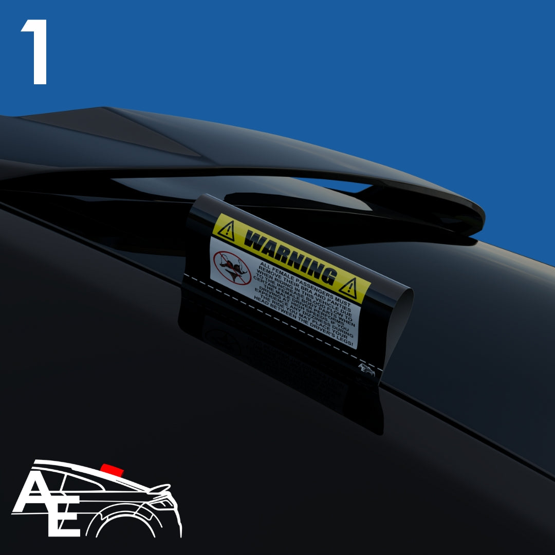 Auto Etiketa Warning