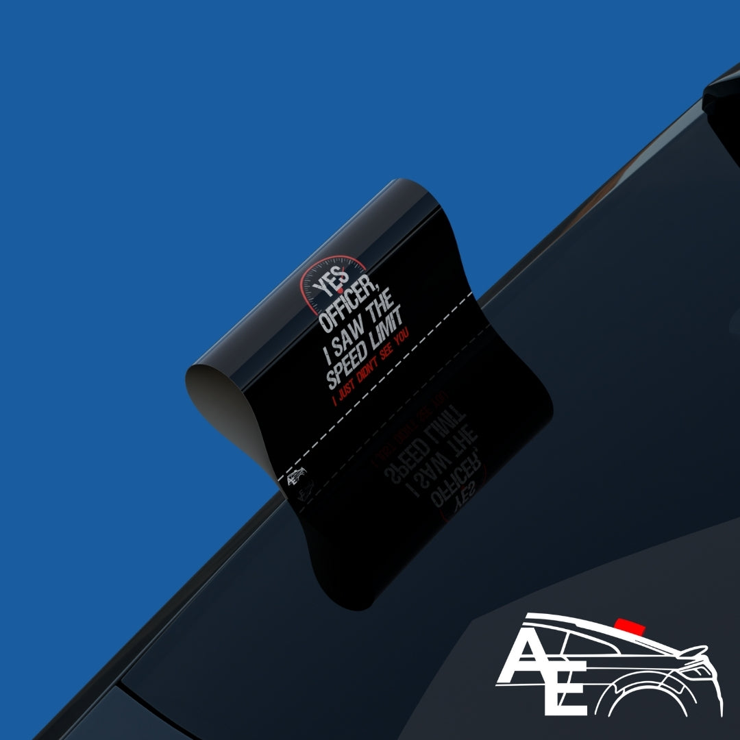 Auto Etiketa Yes officer i saw the speed limit