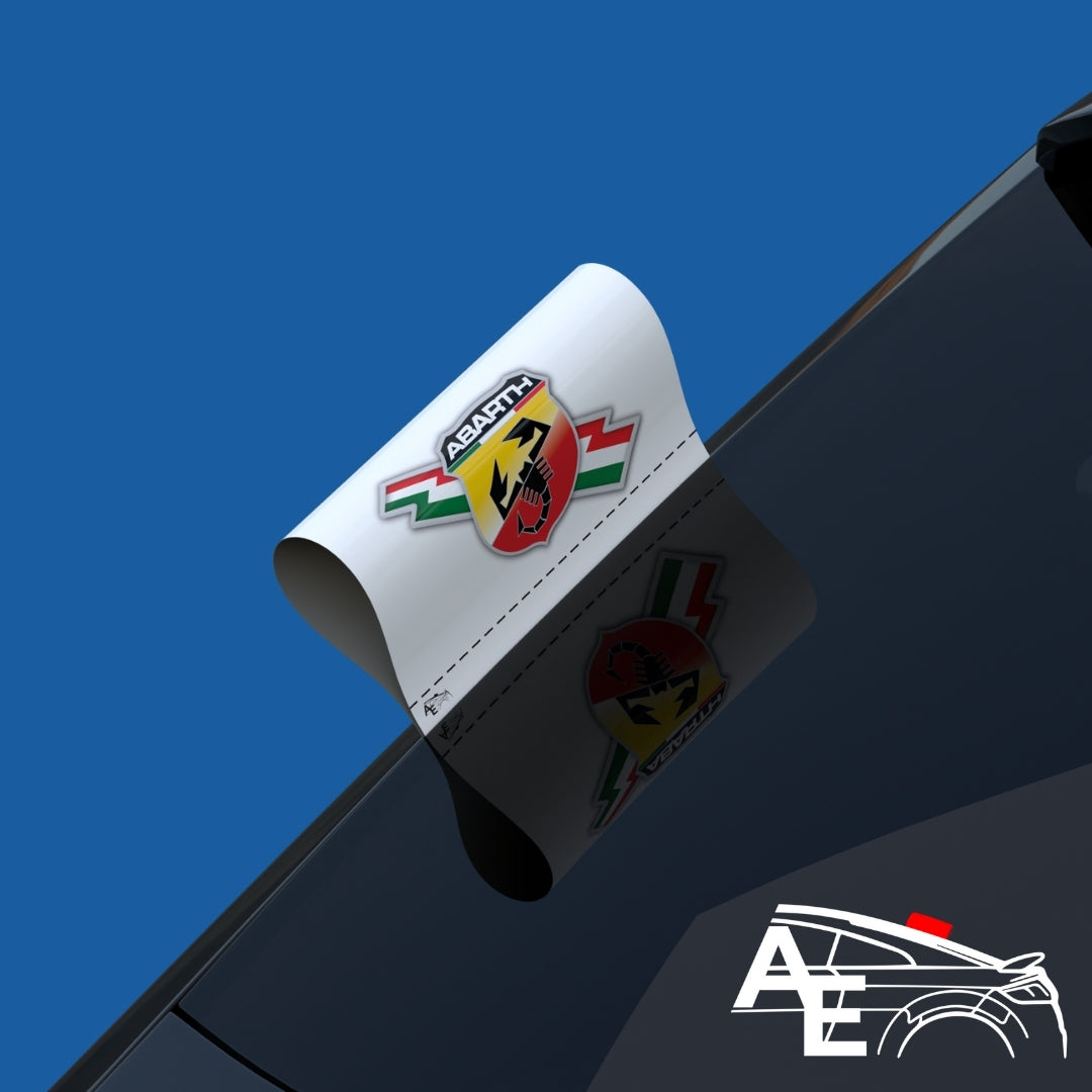 Auto Etiketa Abarth