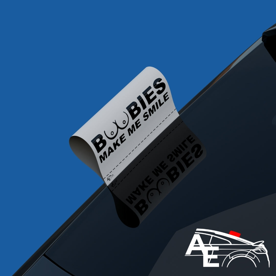 Auto Etiketa Boobies make me smile