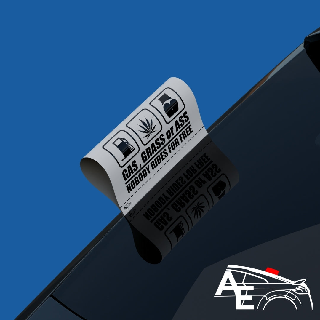Auto Etiketa Gas - Grass - Ass