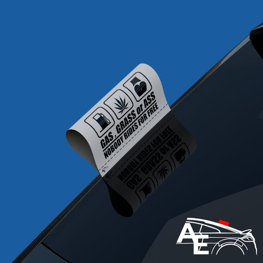 Auto Etiketa Gas - Grass - Ass