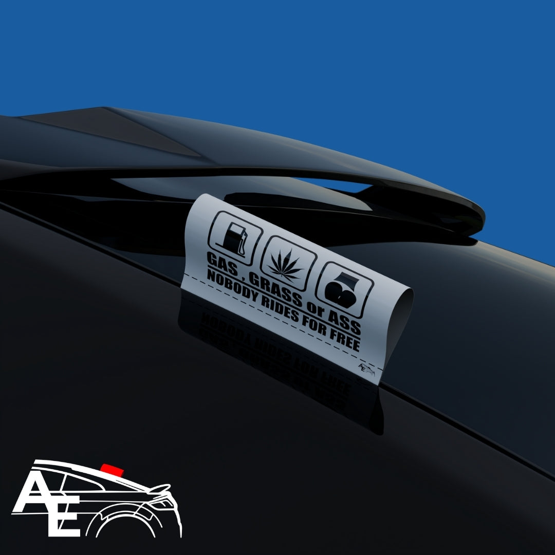 Auto Etiketa Gas - Grass - Ass