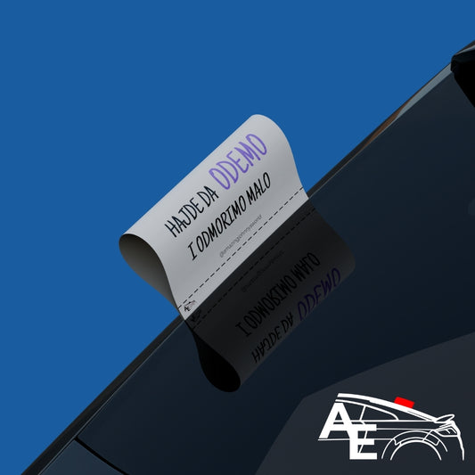 Auto Etiketa Hajde da odemo i odmorimo malo