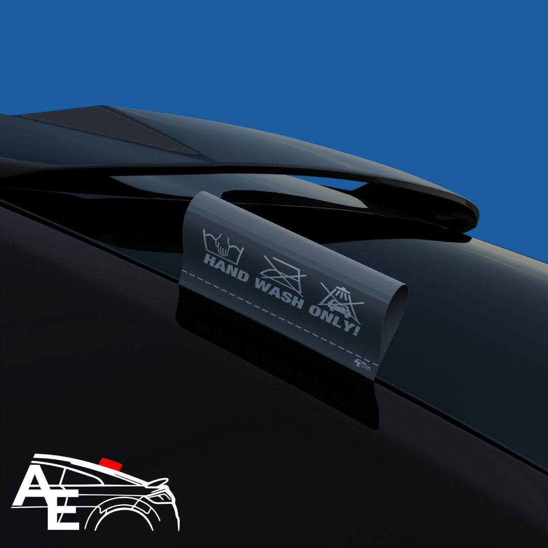 Auto Etiketa Hand wash only