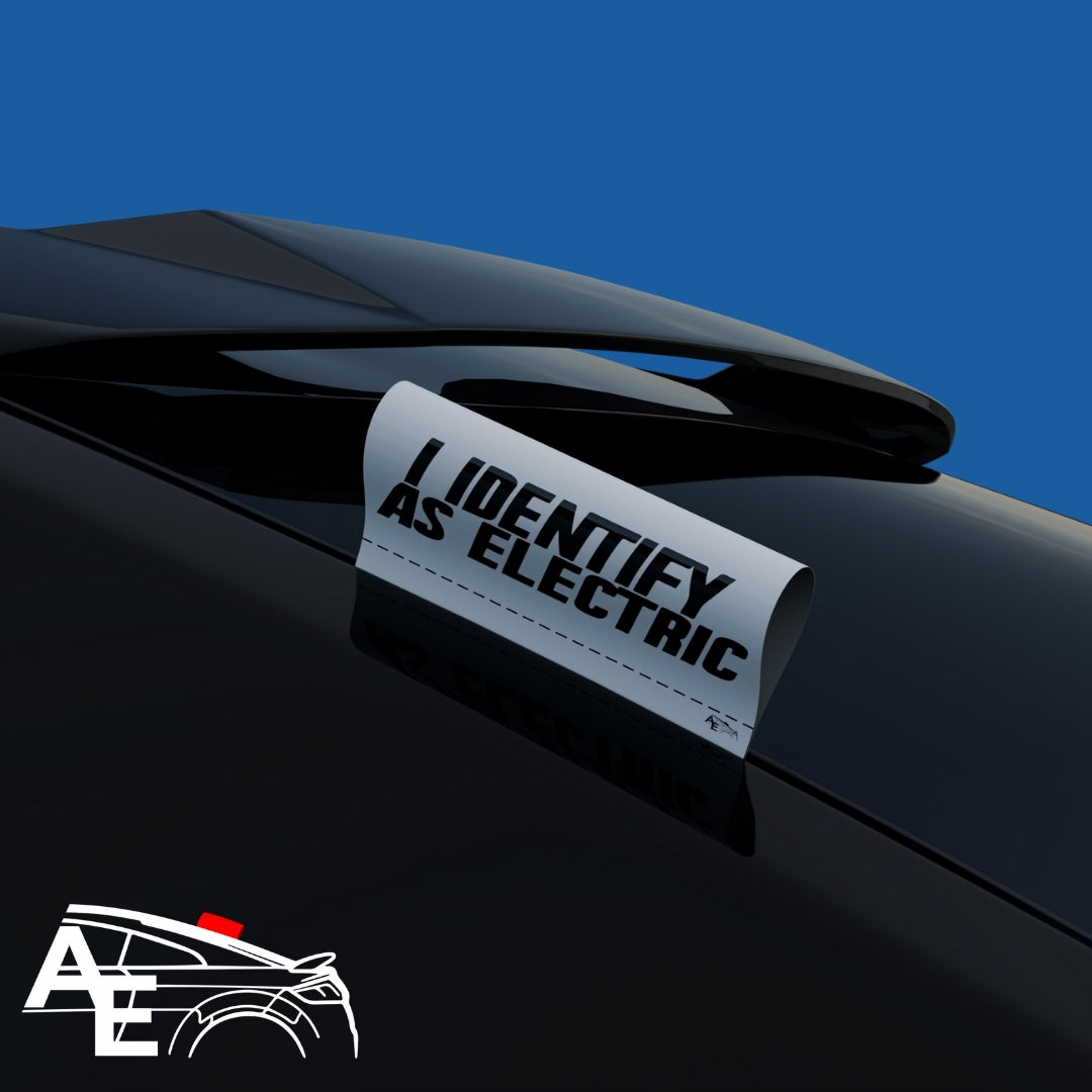 Auto Etiketa I identify as electric