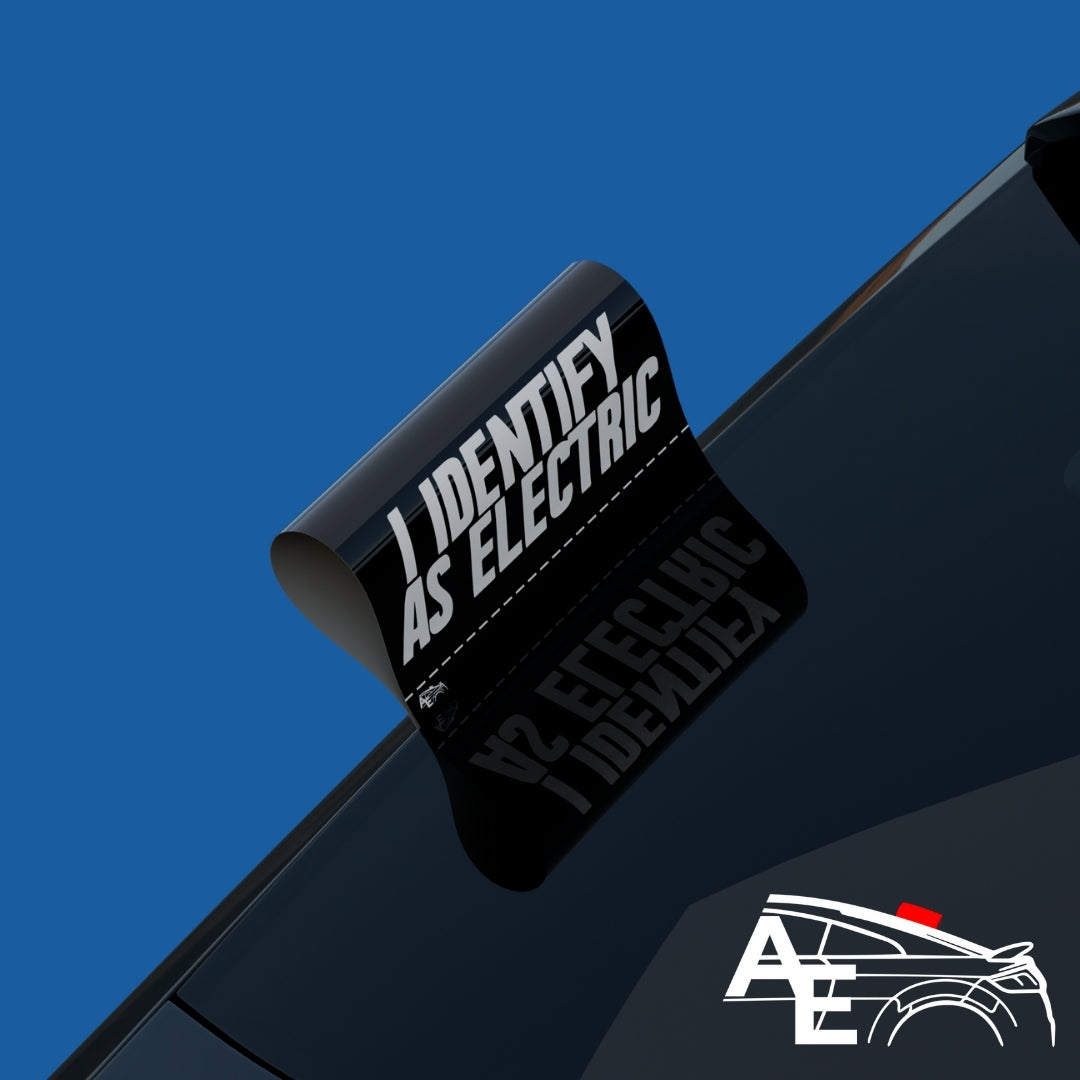 Auto Etiketa I identify as electric