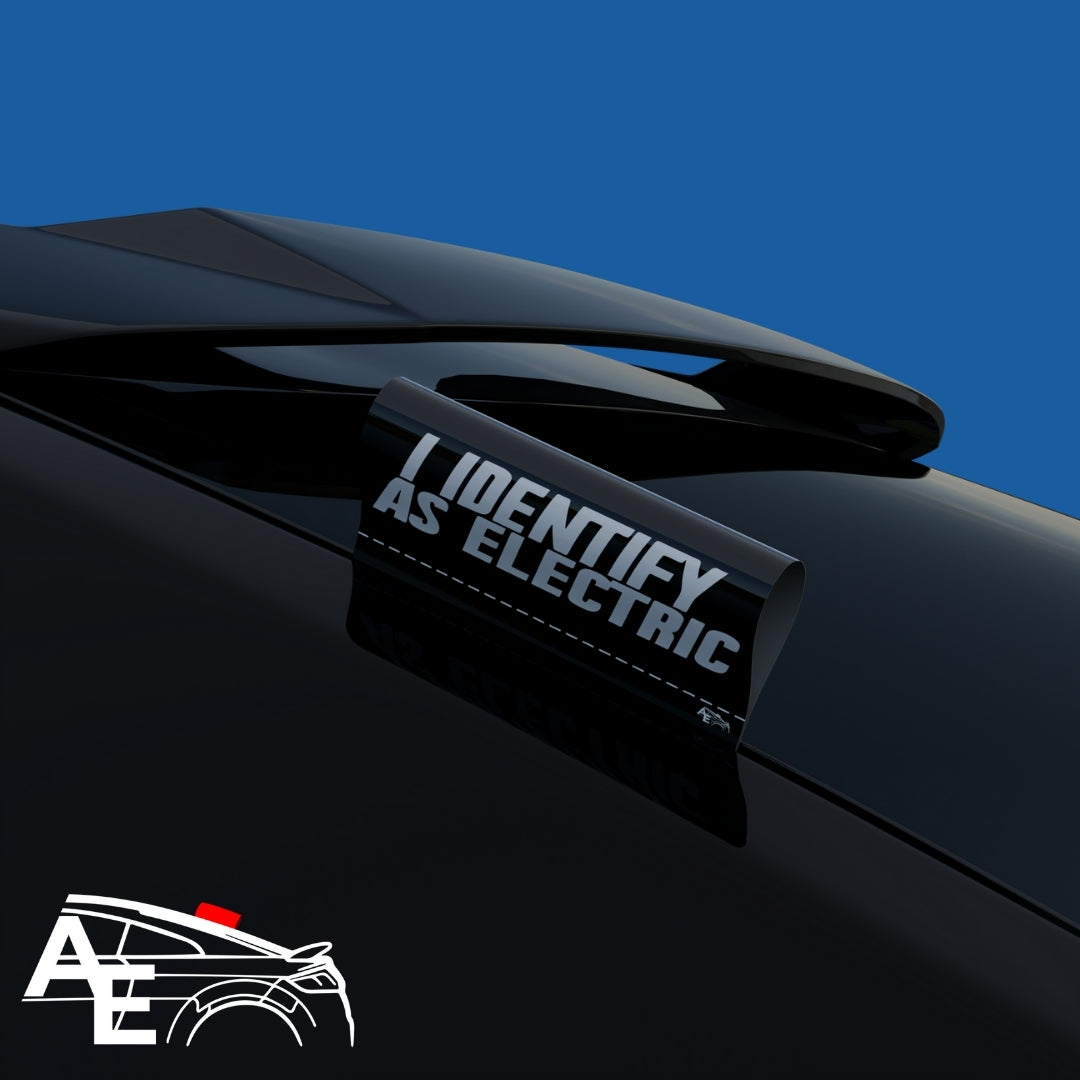 Auto Etiketa I identify as electric