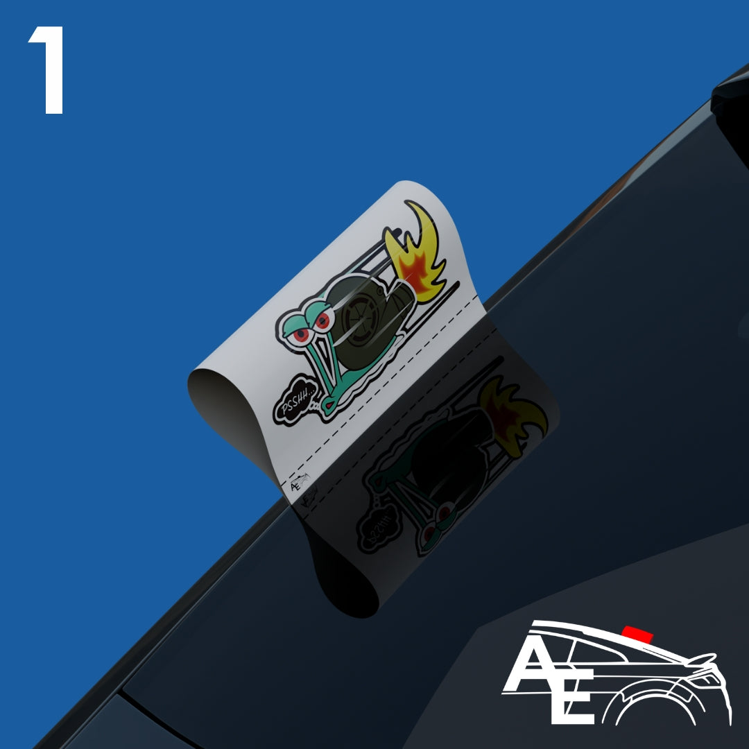 Auto Etiketa Turbo Snail