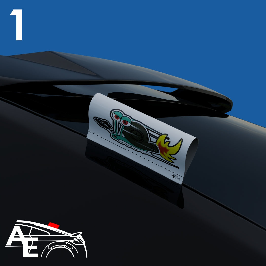 Auto Etiketa Turbo Snail