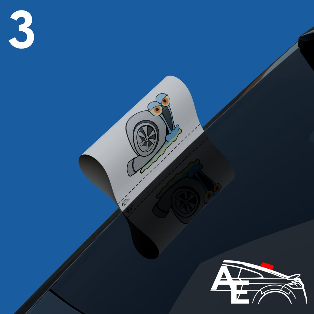 Auto Etiketa Turbo Snail