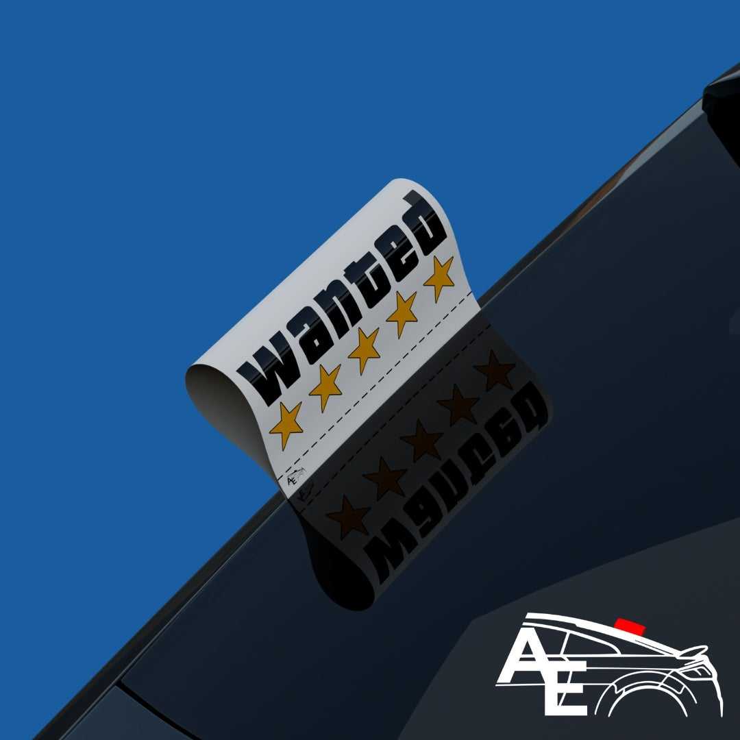 Auto Etiketa Wanted
