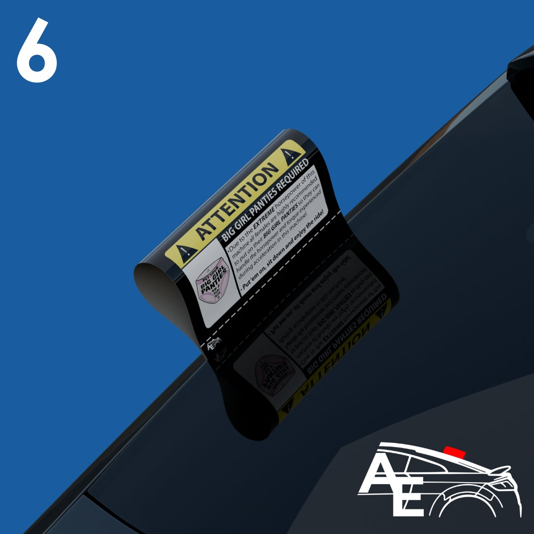 Auto Etiketa Warning