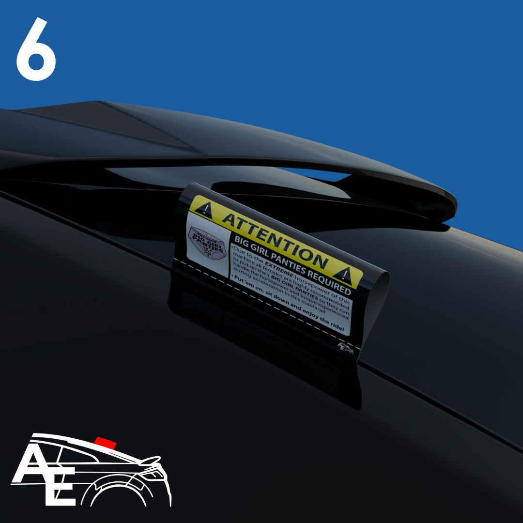 Auto Etiketa Warning