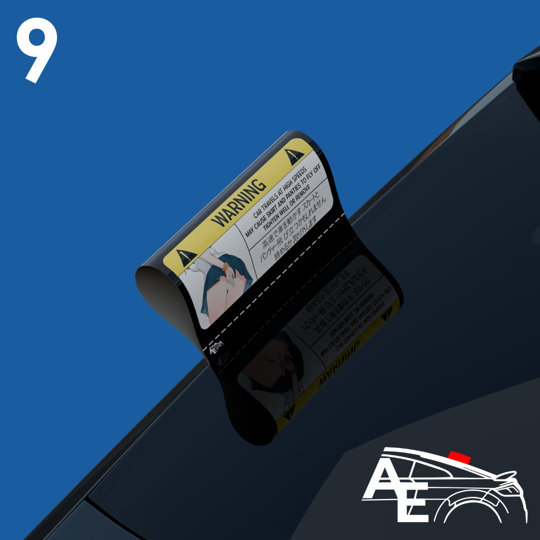 Auto Etiketa Warning