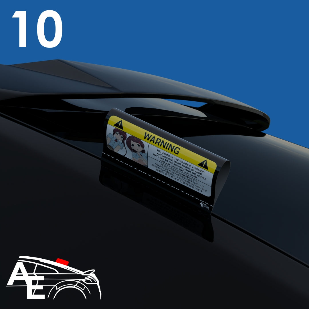 Auto Etiketa Warning