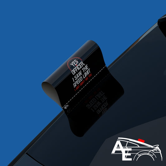 Auto Etiketa Yes officer i saw the speed limit