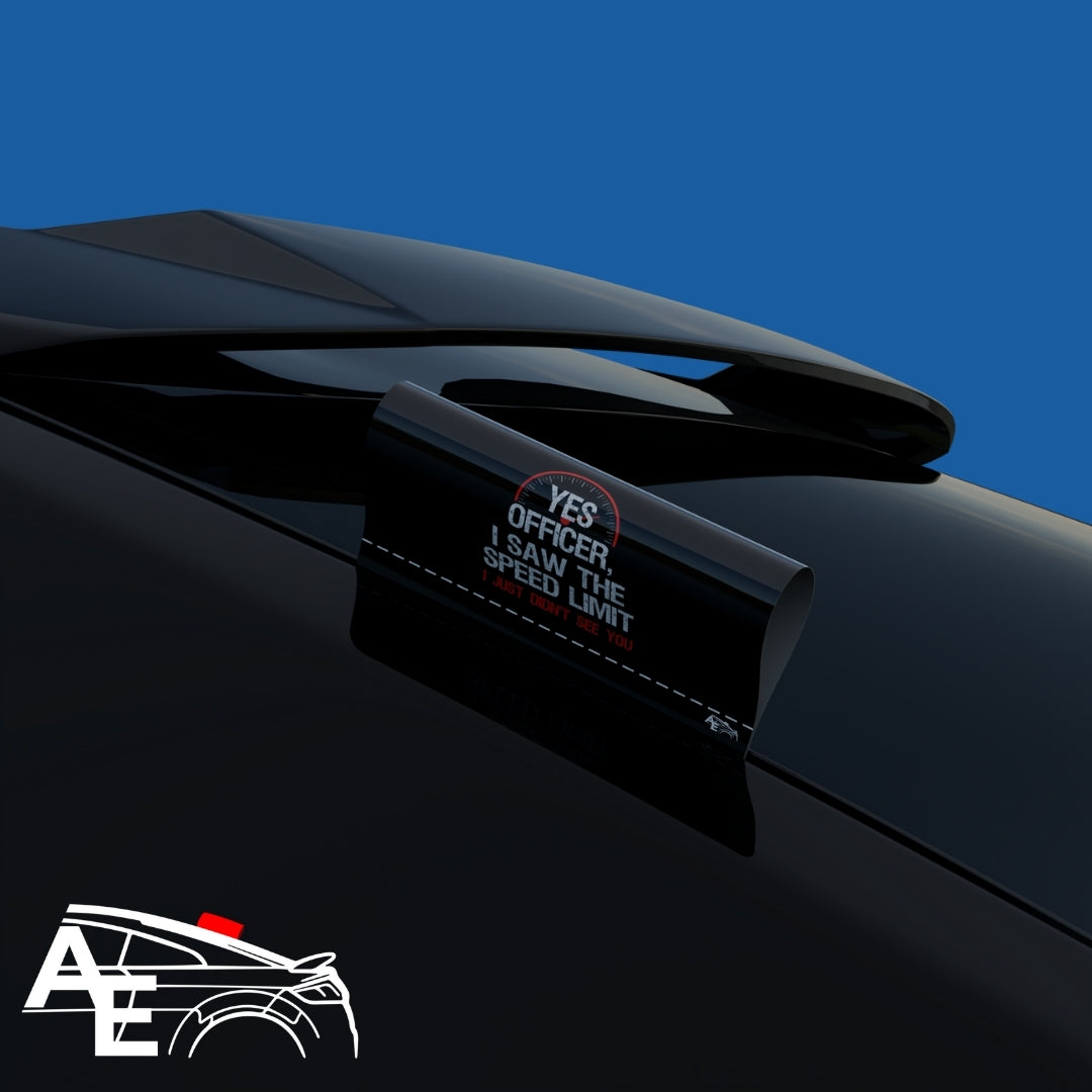 Auto Etiketa Yes officer i saw the speed limit